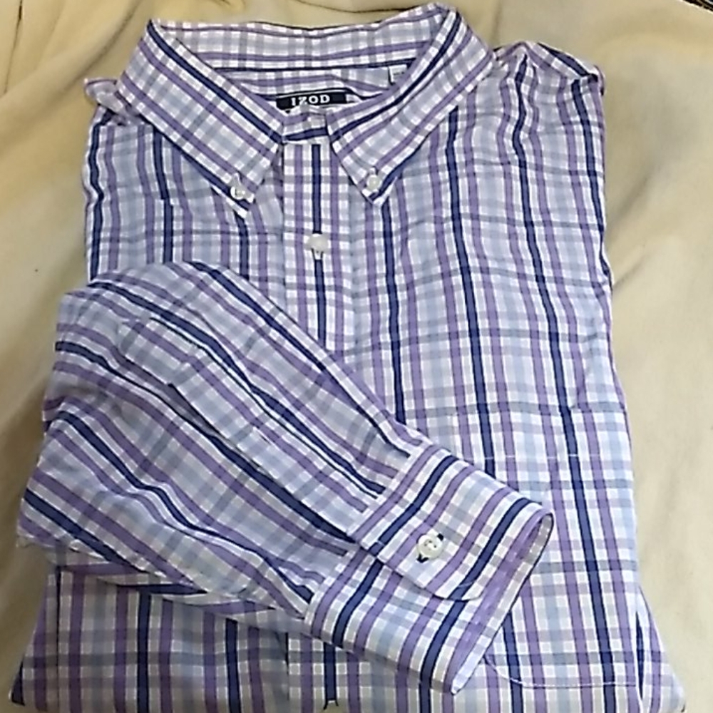 Men's Izod 19 neck 34/35 long sleeve button down